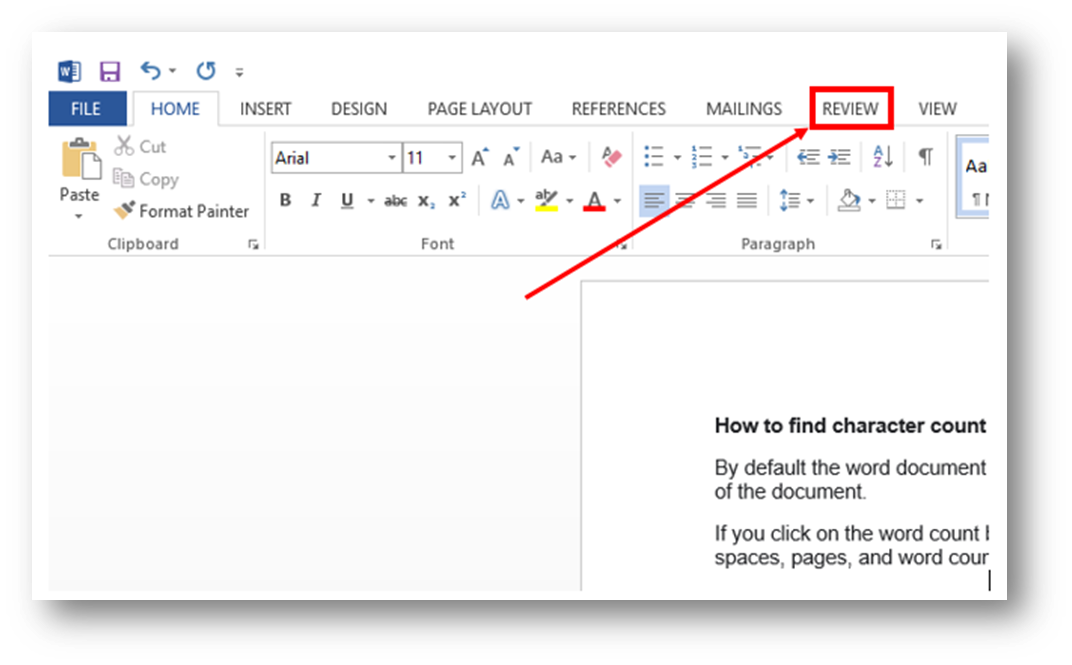 microsoft word review tab